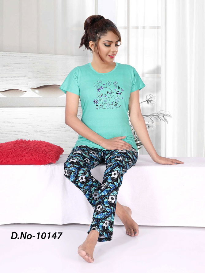 Kavyansika Pocket Friendly 988 Night Wear Hosiery Cotton Nightdress Collection